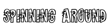Spinning Around Font Image