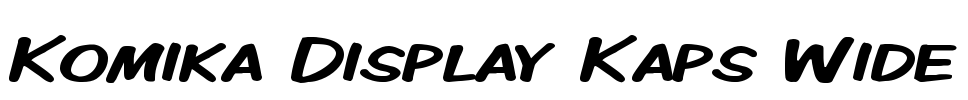Komika Display Kaps Wide Font Image