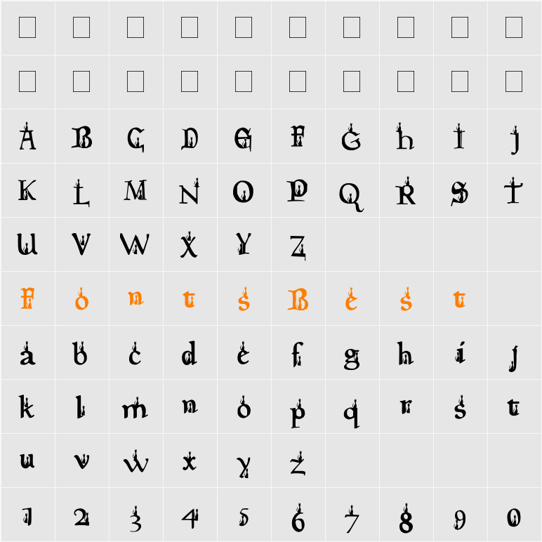 Pyramid Purr Character Map