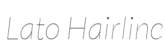 Lato Hairline