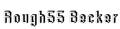 Rough55 Becker Font Image