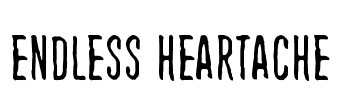 Endless heartache Font Image