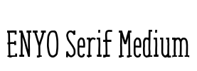 ENYO Serif Medium Font Image