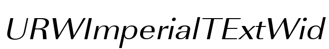 URWImperialTExtWid Font Image