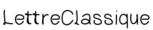 LettreClassique Font Image