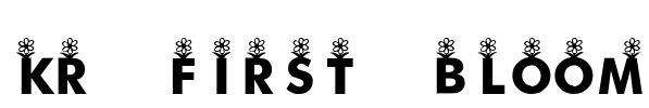KR First Bloom Font Image
