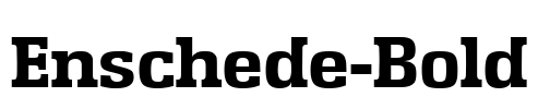 Enschede-Bold Font Image