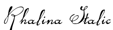 Rhalina Italic Font Image
