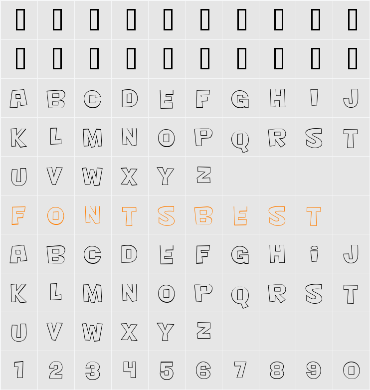 Nightclub BTN Out Character Map