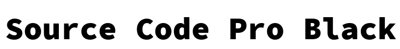 Source Code Pro Black