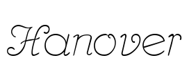 Hanover Font Image