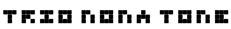 Trio Nona Tone Font Image