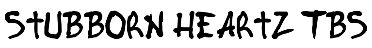 Stubborn Heartz TBS Font Image