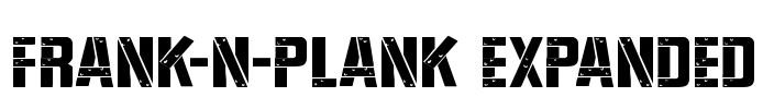 Frank-n-Plank Expanded Font Image