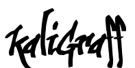 kaliGraff Font Image
