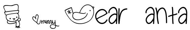 MTF Dear Santa Font Image