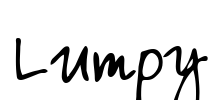 Lumpy Font Image