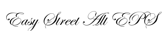 Easy Street Alt EPS Font Image