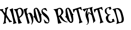 Xiphos Rotated Font Image