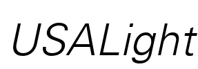 USALight Font Image