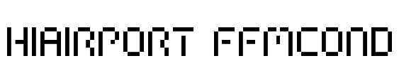 HIAIRPORT FFMCOND Font Image