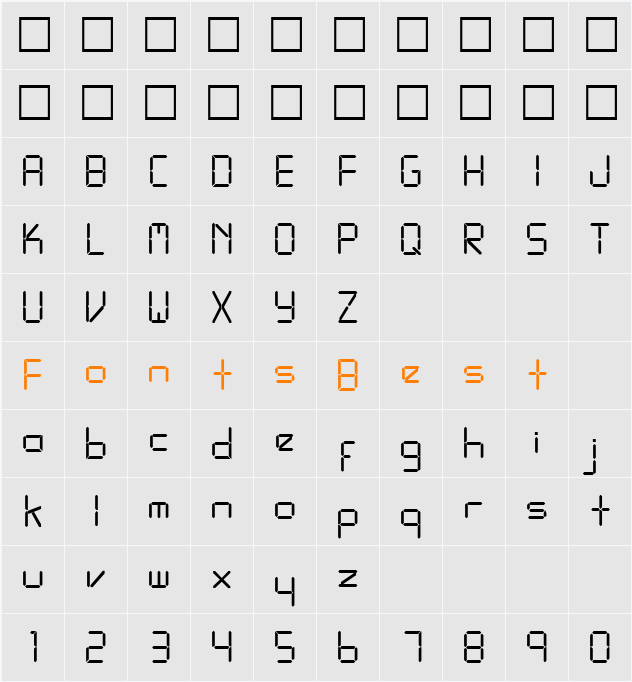 L Character Map