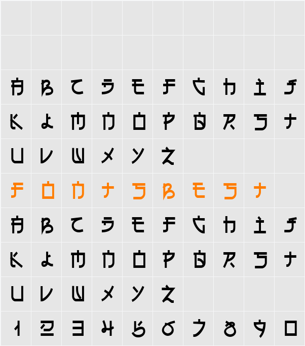 Eh_cyr Character Map