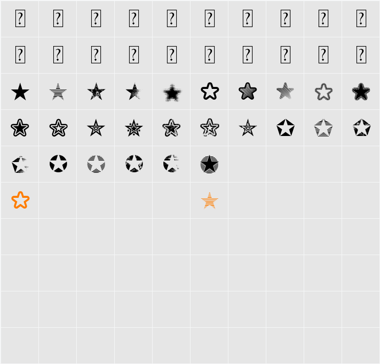 Starz 2 Character Map