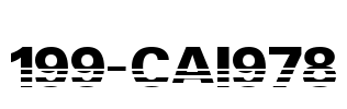 199-CAI978 Font Image