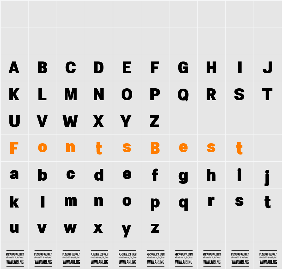 Specify PERSONAL Normal Character Map