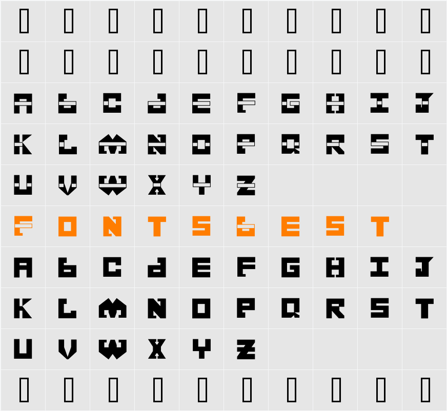 Replicant Character Map