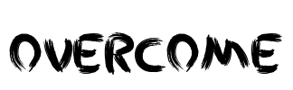 Overcome Font Image
