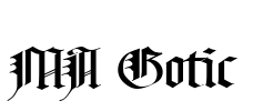 MA Gotic Font Image