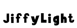 JiffyLight Font Image