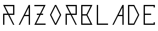 Razorblade Font Image