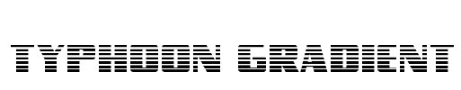 Typhoon Gradient Font Image