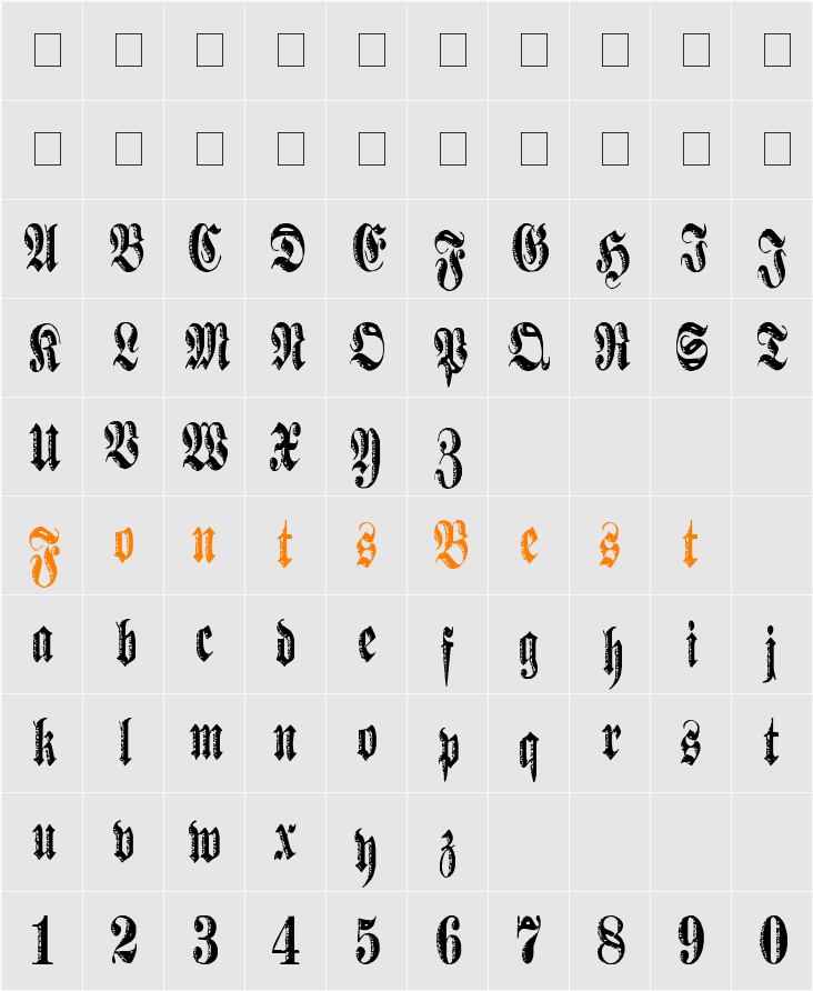 Made Character Map
