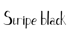 Stripe black Font Image
