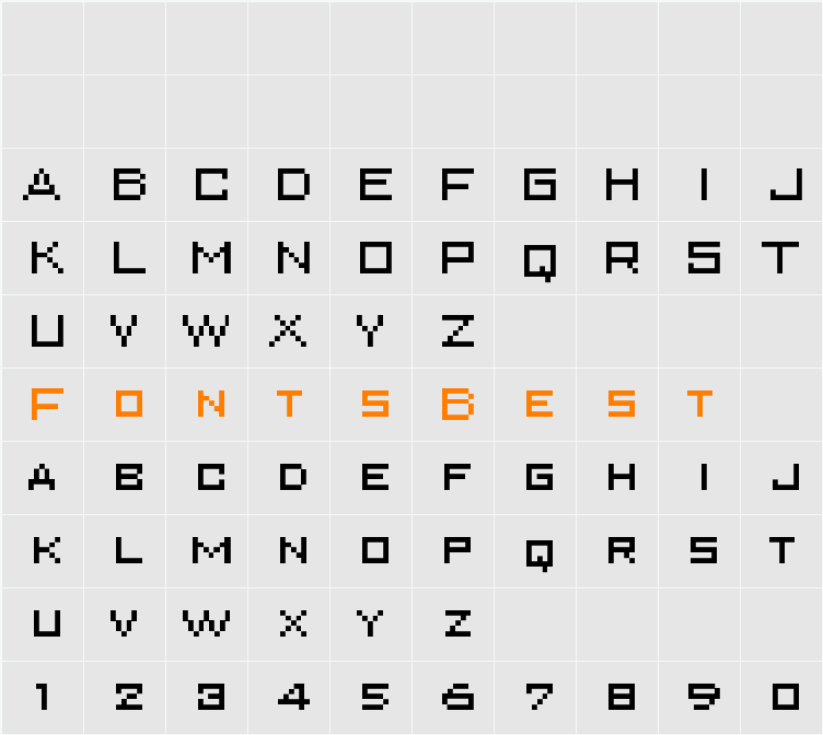 Superkarcher Character Map