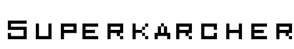 Superkarcher Font Image