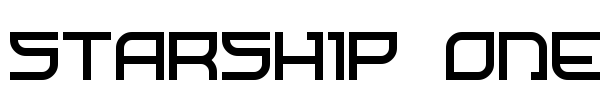 Starship One Font Image