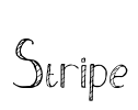 Stripe Font Image