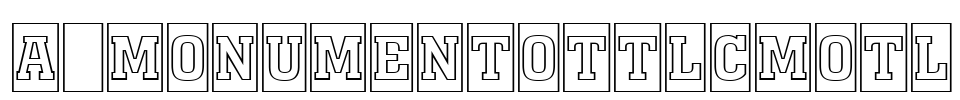 a_MonumentoTtlCmOtl Font Image