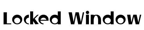 Locked Window Font Image