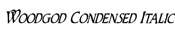 Woodgod Condensed Italic