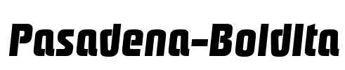 Pasadena-BoldIta Font Image