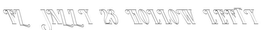 FZ JAZZY 23 HOLLOW LEFTY Font Image