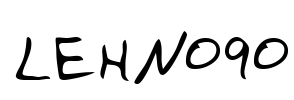 LEHN090 Font Image