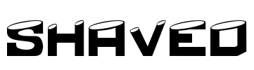 Shaved Font Image