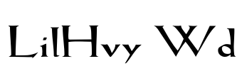 LilHvy Wd Font Image